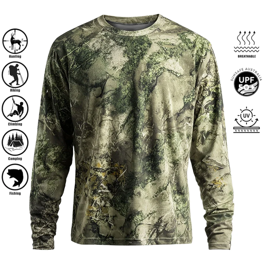 Resin - Heren T-shirt met lange mouwen, polyester,