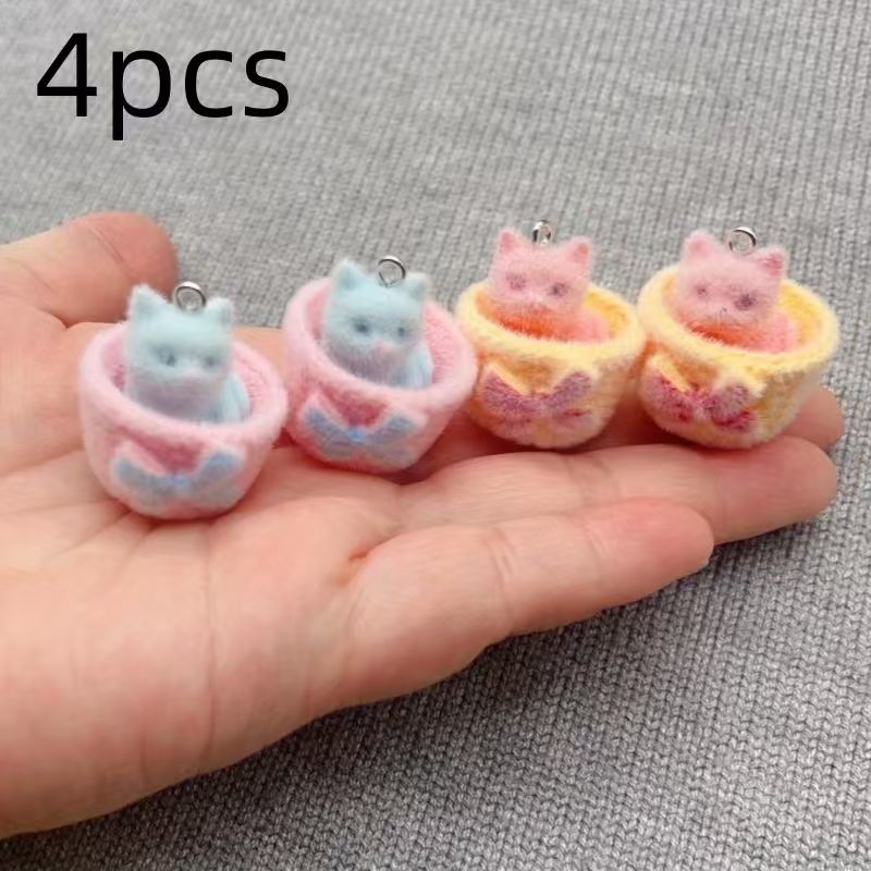 4 stuks 3D pluche hars kattenh - Resin recensie en prijs