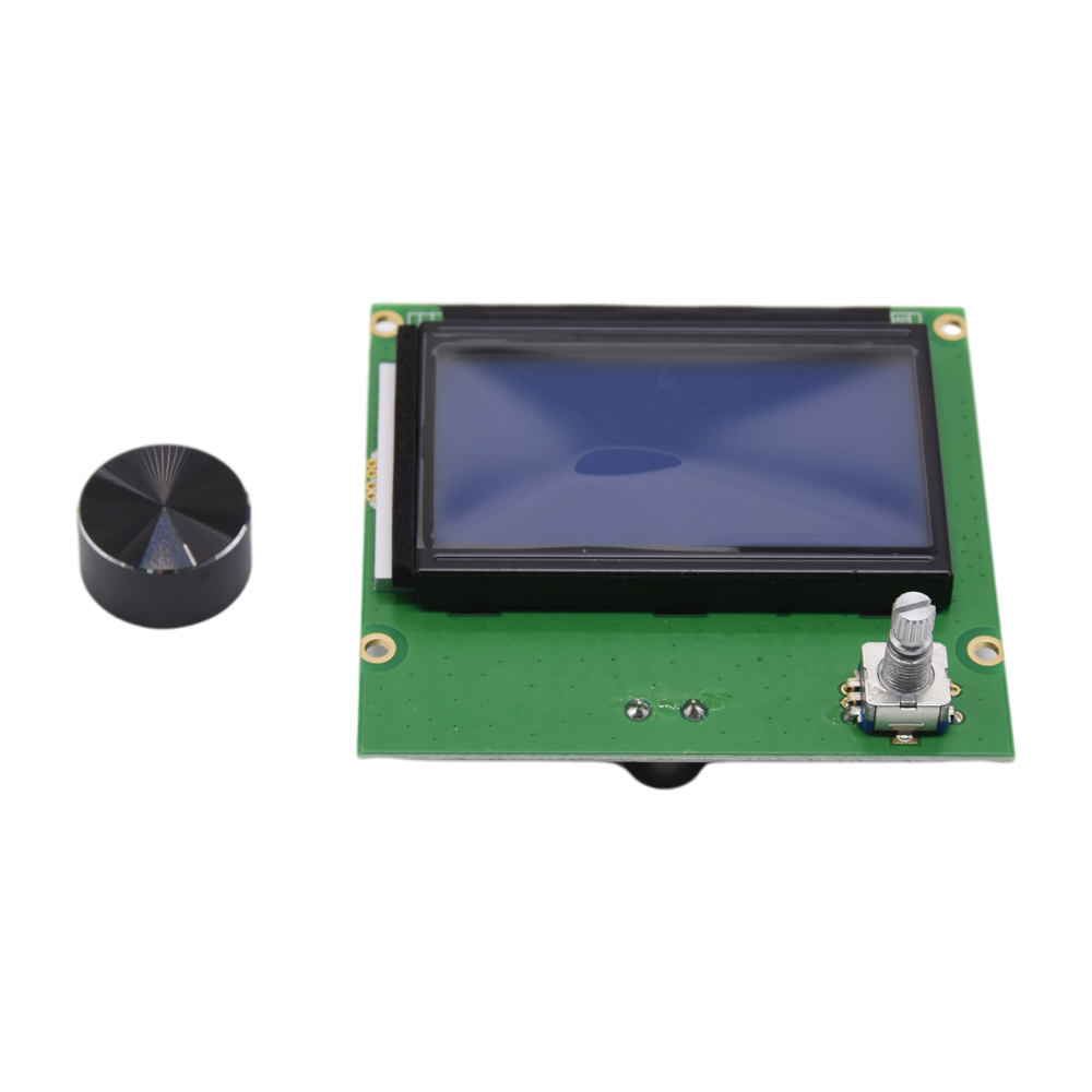 12864 HD LCD-scherm, blauw bed - 3D Printer Bed recensie en prijs