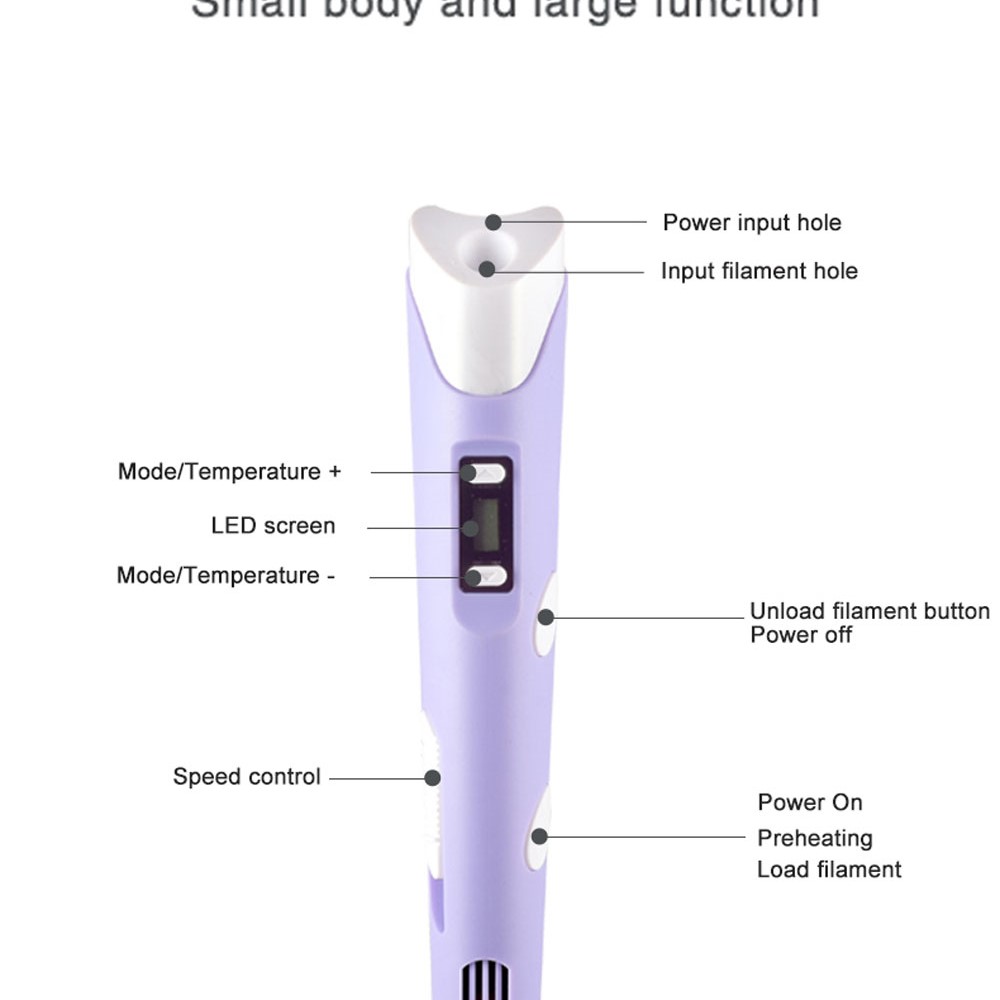 3D-printpen DIY-tekenpen met L - Pla Filament recensie en prijs