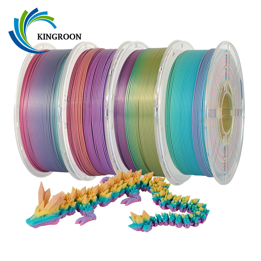 KINGROON Zijde Regenboog PLA 3 - Filament 1.75 recensie en prijs