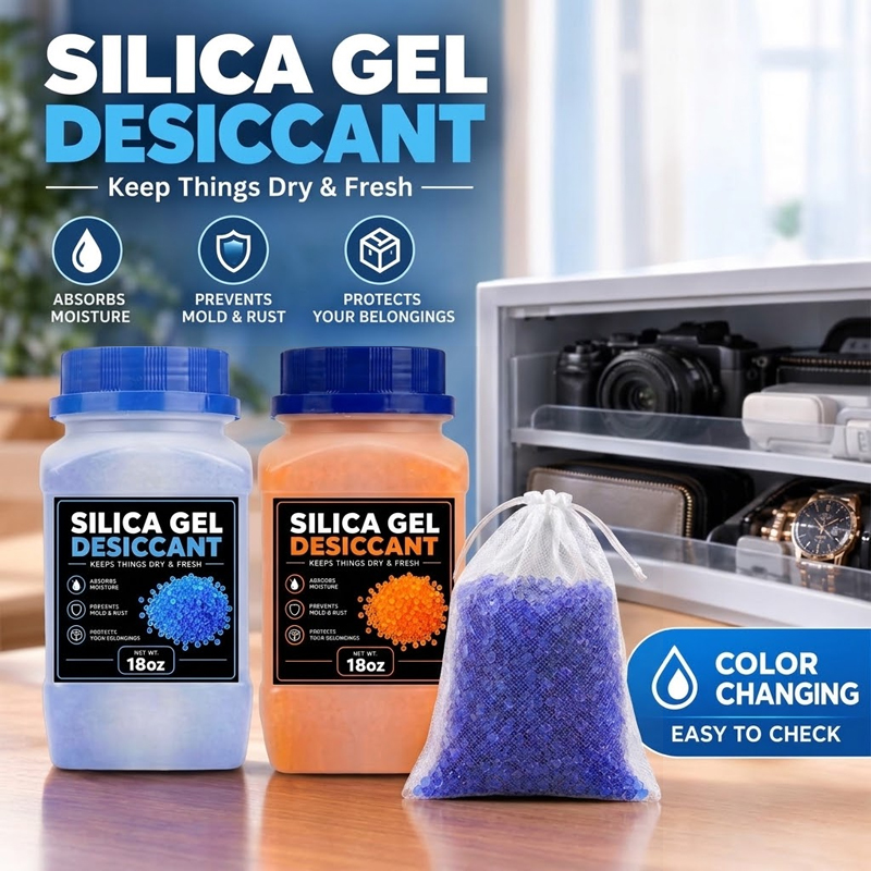 Silicagel droogmiddel met kleu - Enclosure 3D Printer recensie en prijs