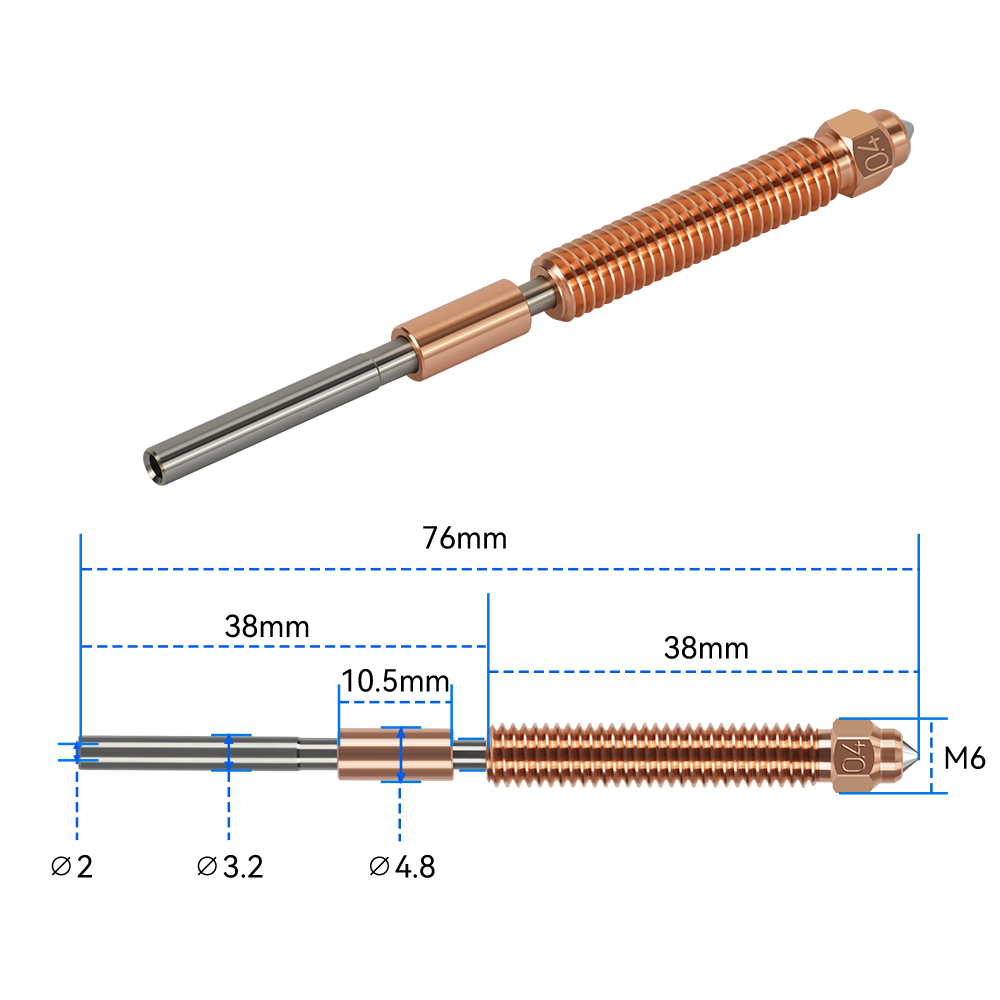 Unicorn gehard stalen mondstuk - Hotend 0.4Mm recensie en prijs