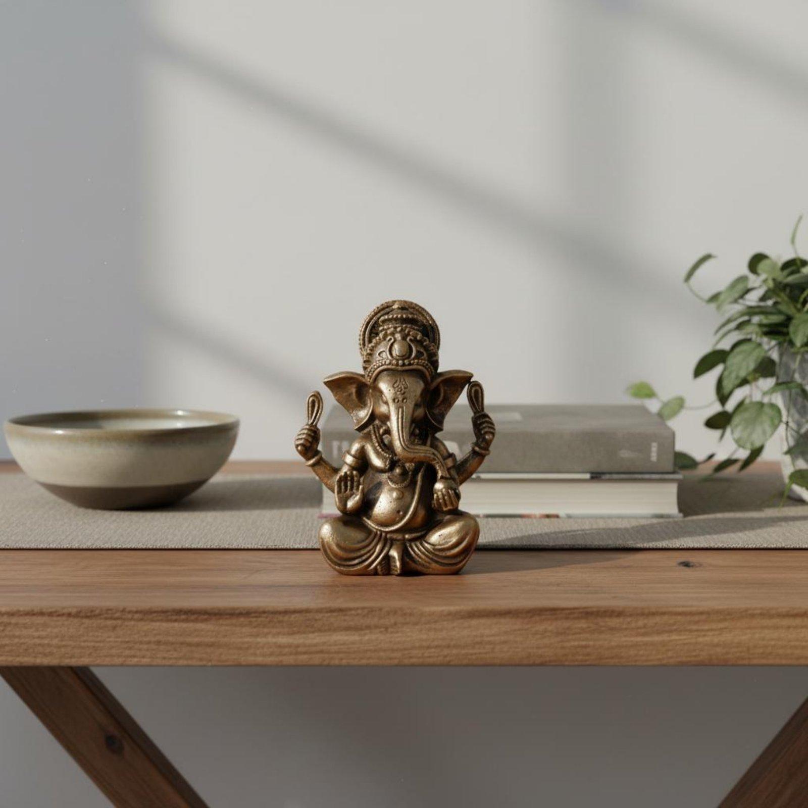 Luxe messing Ganesha-beeldje,  - Resin recensie en prijs