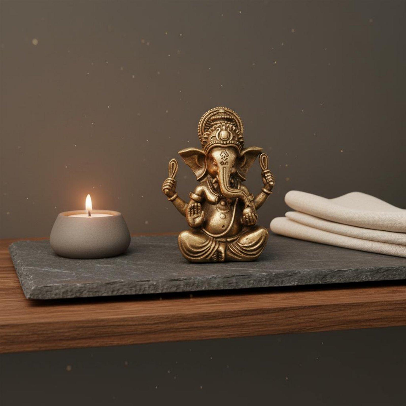 Luxe messing Ganesha-beeldje,  - Resin recensie en prijs