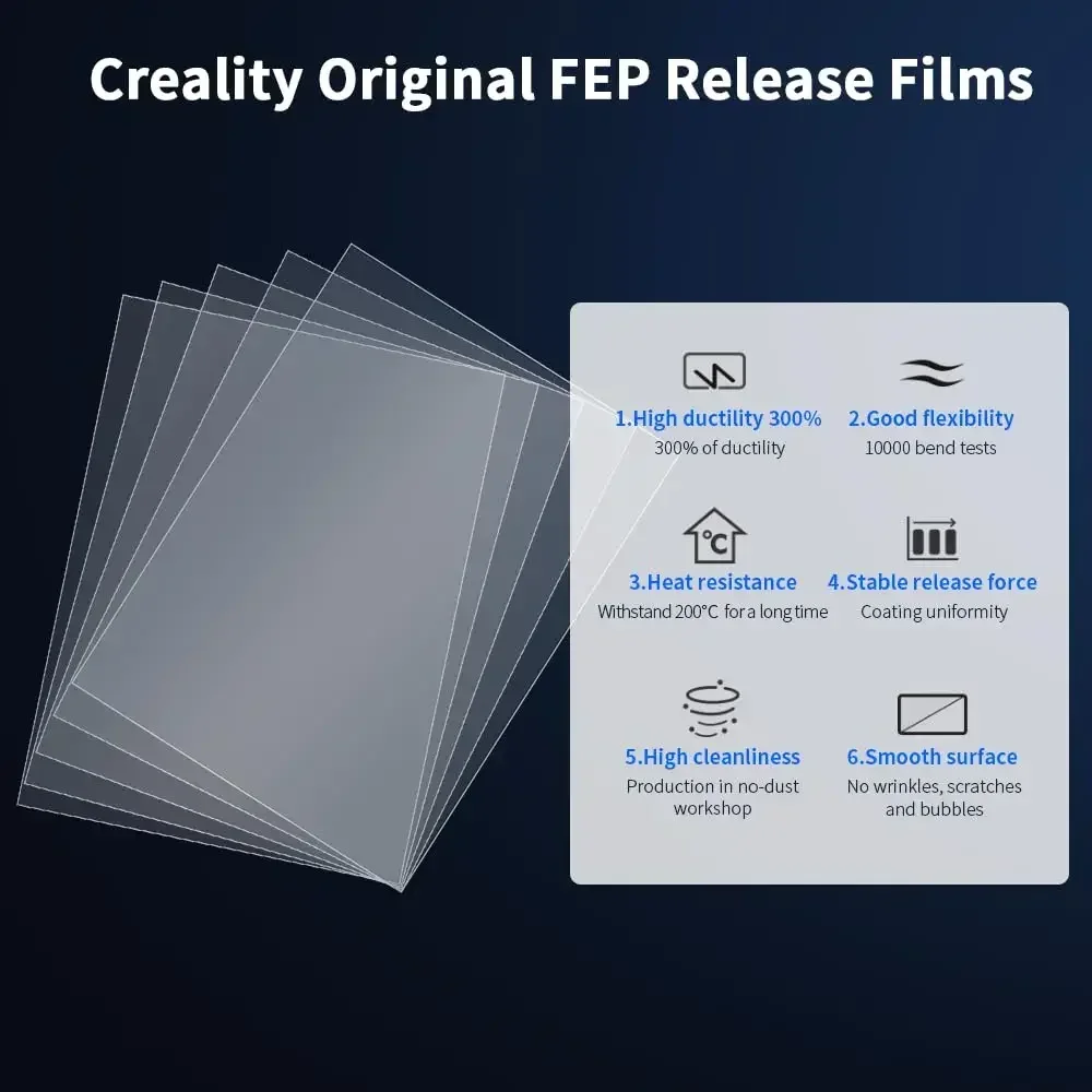 Creality 5PCS FEP Film Halot M - Fep Film recensie en prijs